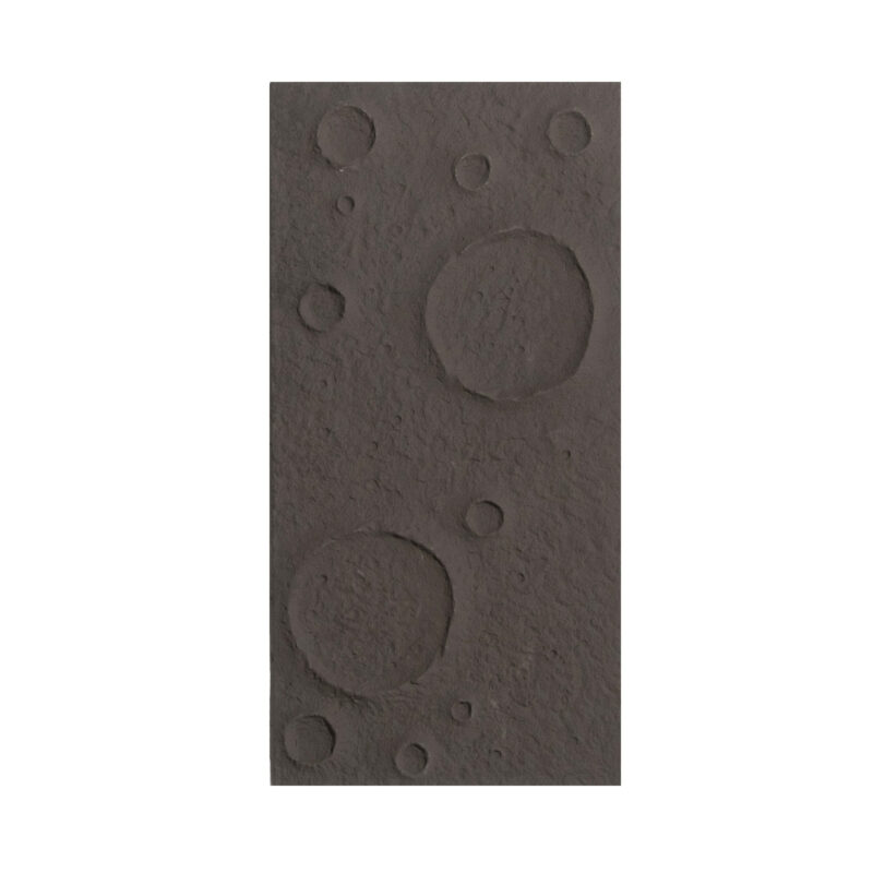 Supergreens Τεχνητός Τοίχος PU Stone "Crater" Ανοιχτό Μαύρο 120x60x3