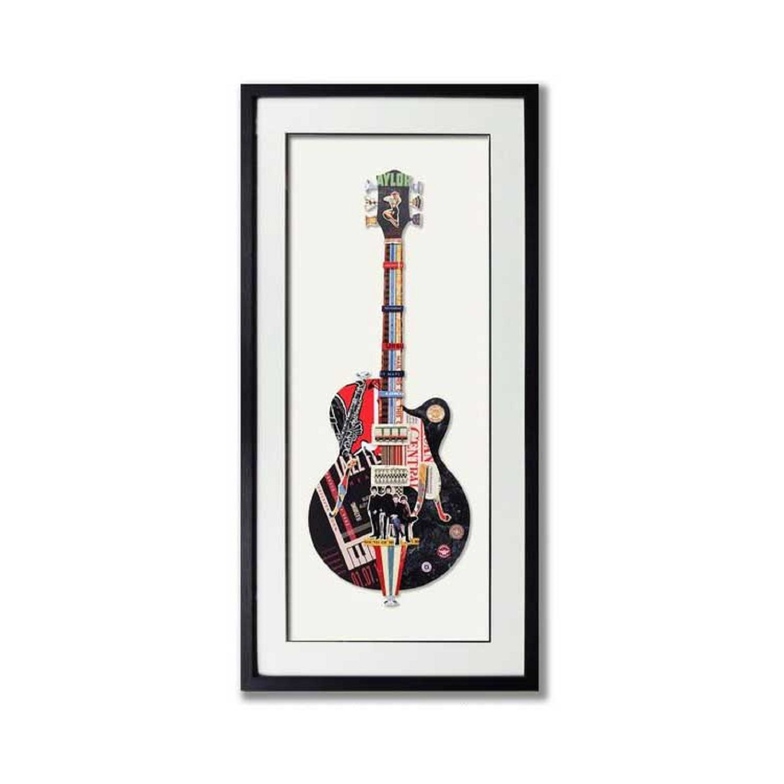 Supergreens Πίνακας Κολάζ “Guitar” Μαύρoς MDF/Γυαλί 50x100 εκ. Supergreens Πίνακας Κολάζ “Guitar” Μαύρoς MDF/Γυαλί 50x100 εκ.