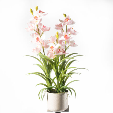 Supergreens Τεχνητό Φυτό Ορχιδέα "Cymbidium Orchid" Ροζ 70 εκ.