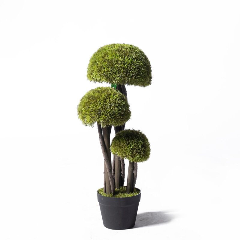 Supergreens UV Τεχνητό Δέντρο Μπονσάι Moss ''Mushroom'' Τριπλό Πράσινο 70 εκ.