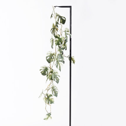 Supergreens Τεχνητή Γιρλάντα Μονστέρα Albo Variegata Πράσινη 120 εκ.