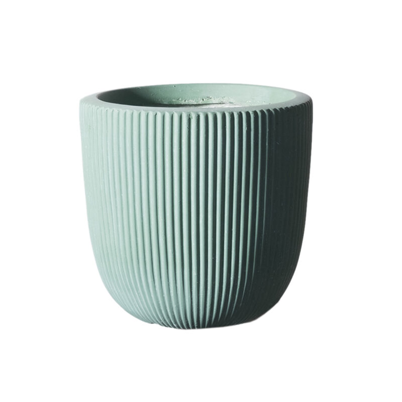 Supergreens Γλάστρα Πήλινη Στρογγυλή ''Stripe'' Βεραμάν XL 44x44x36