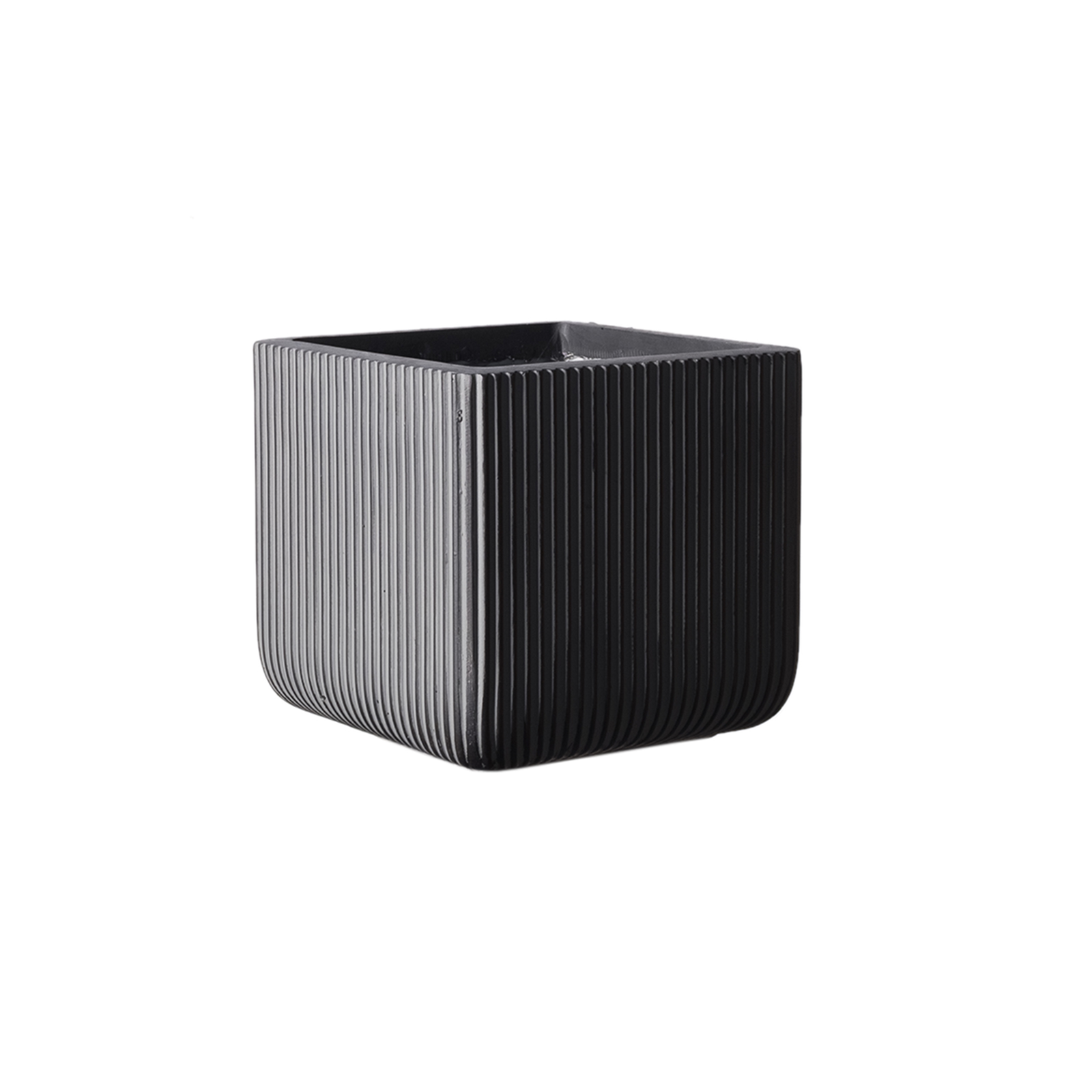 Supergreens Γλάστρα Πήλινη Τετράγωνη ''Stripe'' Γκρι L 37x37x33 εκ. Supergreens Γλάστρα Πήλινη Τετράγωνη ''Stripe'' Γκρι L 37x37x33 εκ.