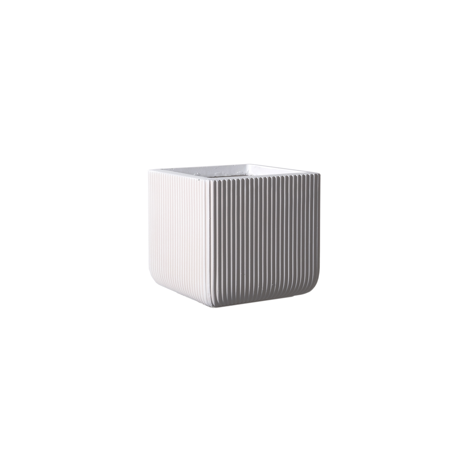 Supergreens Γλάστρα Πήλινη Τετράγωνη ''Stripe'' Λευκή S 24x24x23 εκ. Supergreens Γλάστρα Πήλινη Τετράγωνη ''Stripe'' Λευκή S 24x24x23 εκ.