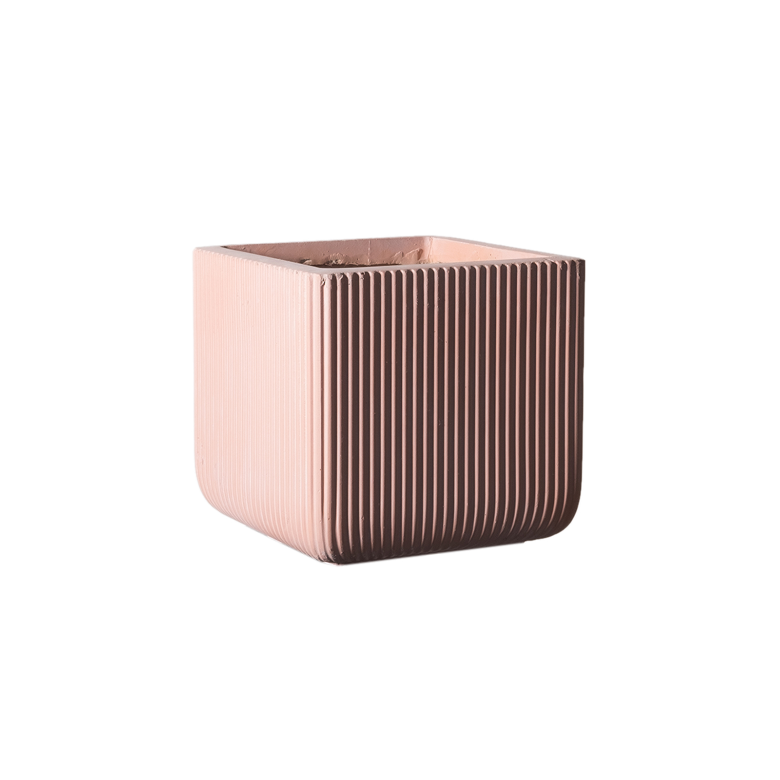 Supergreens Γλάστρα Πήλινη Τετράγωνη ''Stripe'' Σομόν L 37x37x33 εκ. Supergreens Γλάστρα Πήλινη Τετράγωνη ''Stripe'' Σομόν L 37x37x33 εκ.
