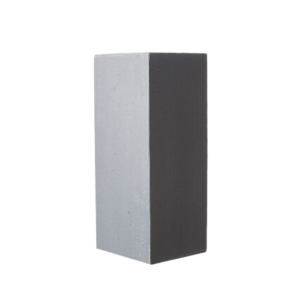 Supergreens Γλάστρα Πήλινη Κάθετη ''Rocky'' Γκρι M 27x27x60 εκ.