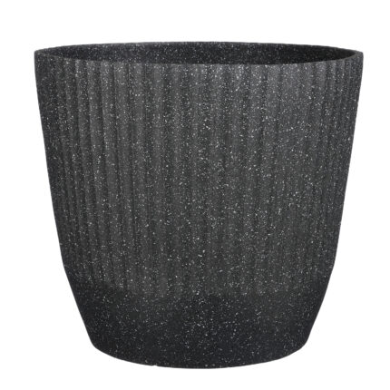 Supergreens Γλάστρα PVC "Terazzo" Μαύρο 45x45x40