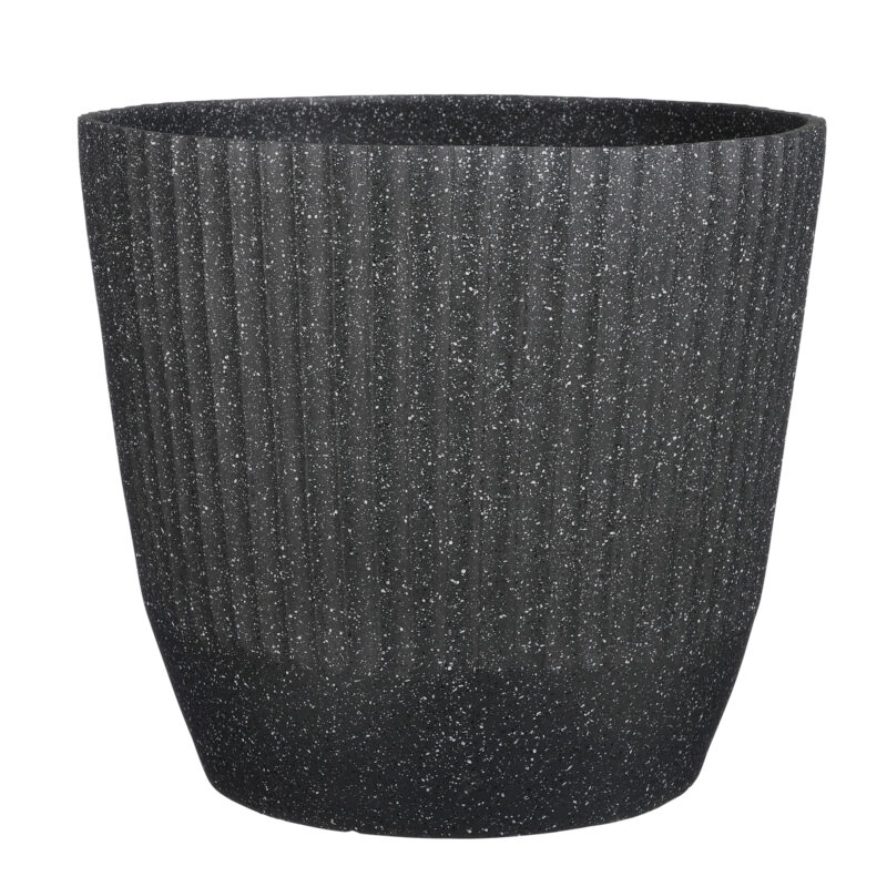 Supergreens Γλάστρα PVC "Terazzo" Μαύρο 45x45x40