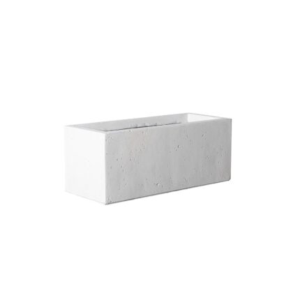 Supergreens Γλάστρα Πήλινη Ορθογώνια "Dusty" Μπεζ S 50x20x20 εκ.