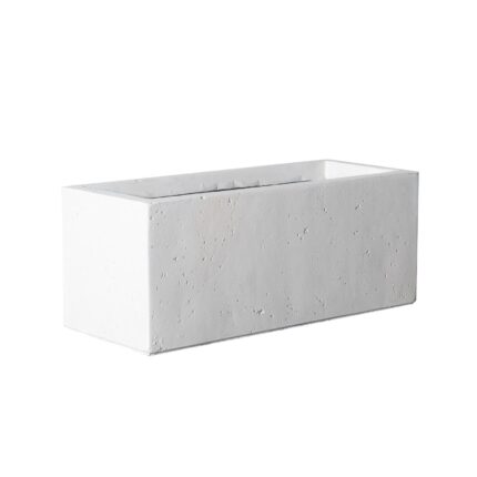 Supergreens Γλάστρα Πήλινη Ορθογώνια "Dusty" Μπεζ L 80x37x37 εκ.