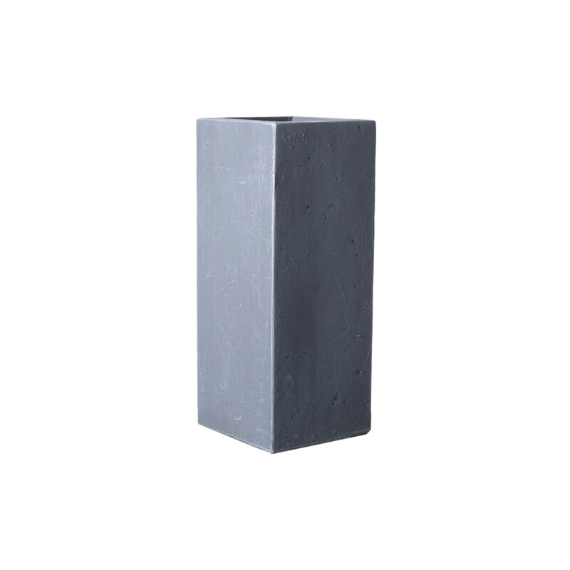 Supergreens Γλάστρα Πήλινη "Solid" Γκρι S 20x20x50 εκ.