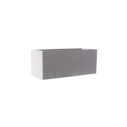 Supergreens Γλάστρα Πήλινη Ορθογώνια "Stone" Γκρι S 50x20x20 εκ.