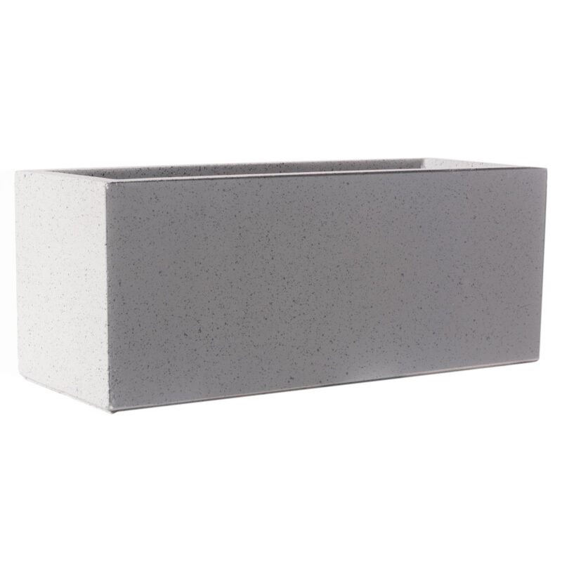 Supergreens Γλάστρα Πήλινη Ορθογώνια "Stone" Γκρι XL 100x47x47 εκ.