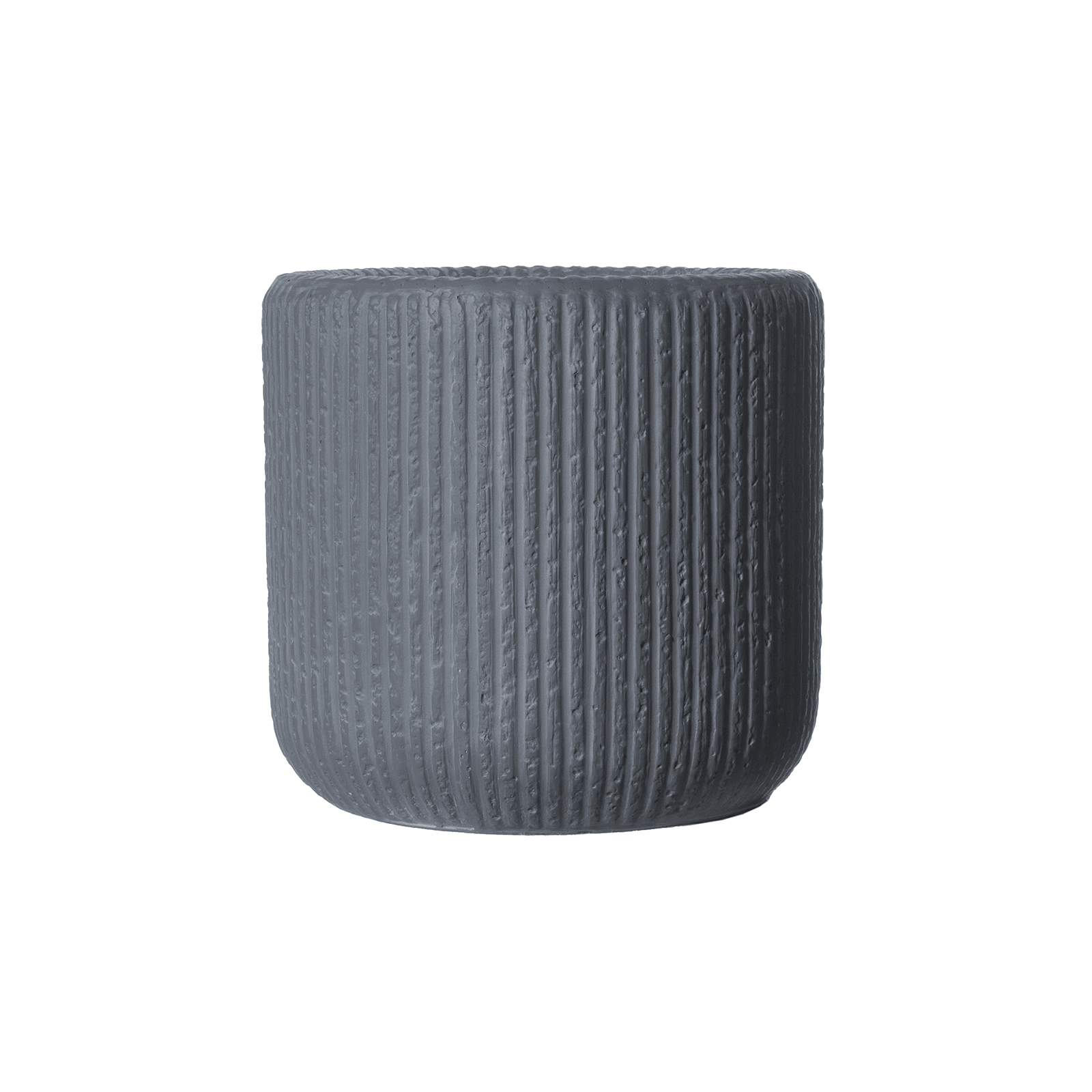 Supergreens Γλάστρα Πήλινη Στρογγυλή "Stripe" Γκρι Σκούρο S 27x27x25 εκ. Supergreens Γλάστρα Πήλινη Στρογγυλή "Stripe" Γκρι Σκούρο S 27x27x25 εκ.