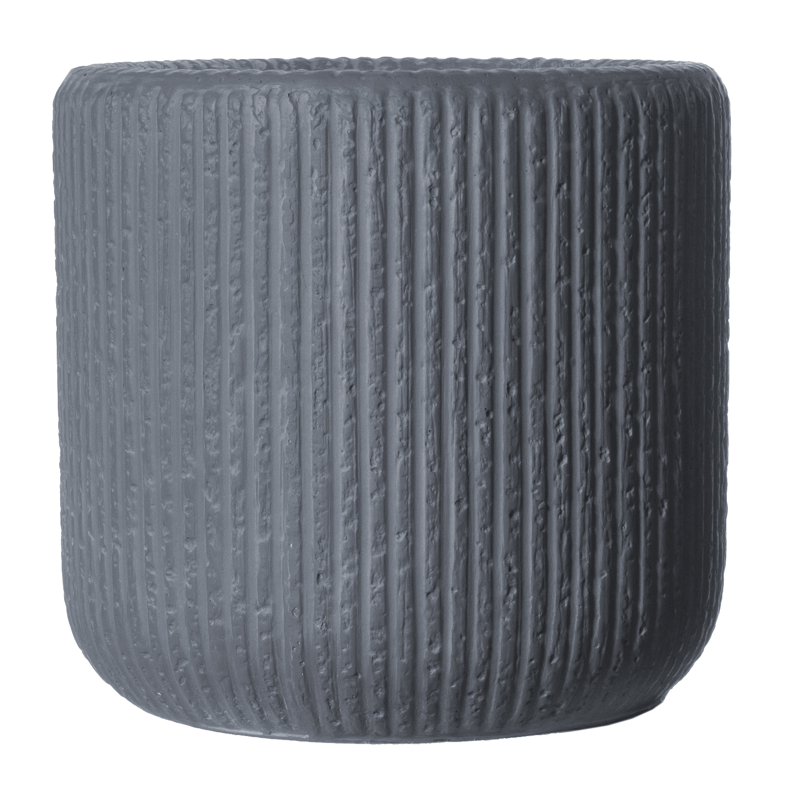 Supergreens Γλάστρα Πήλινη Στρογγυλή "Stripe" Γκρι Σκούρο XL 50x50x47 εκ. Supergreens Γλάστρα Πήλινη Στρογγυλή "Stripe" Γκρι Σκούρο XL 50x50x47 εκ.