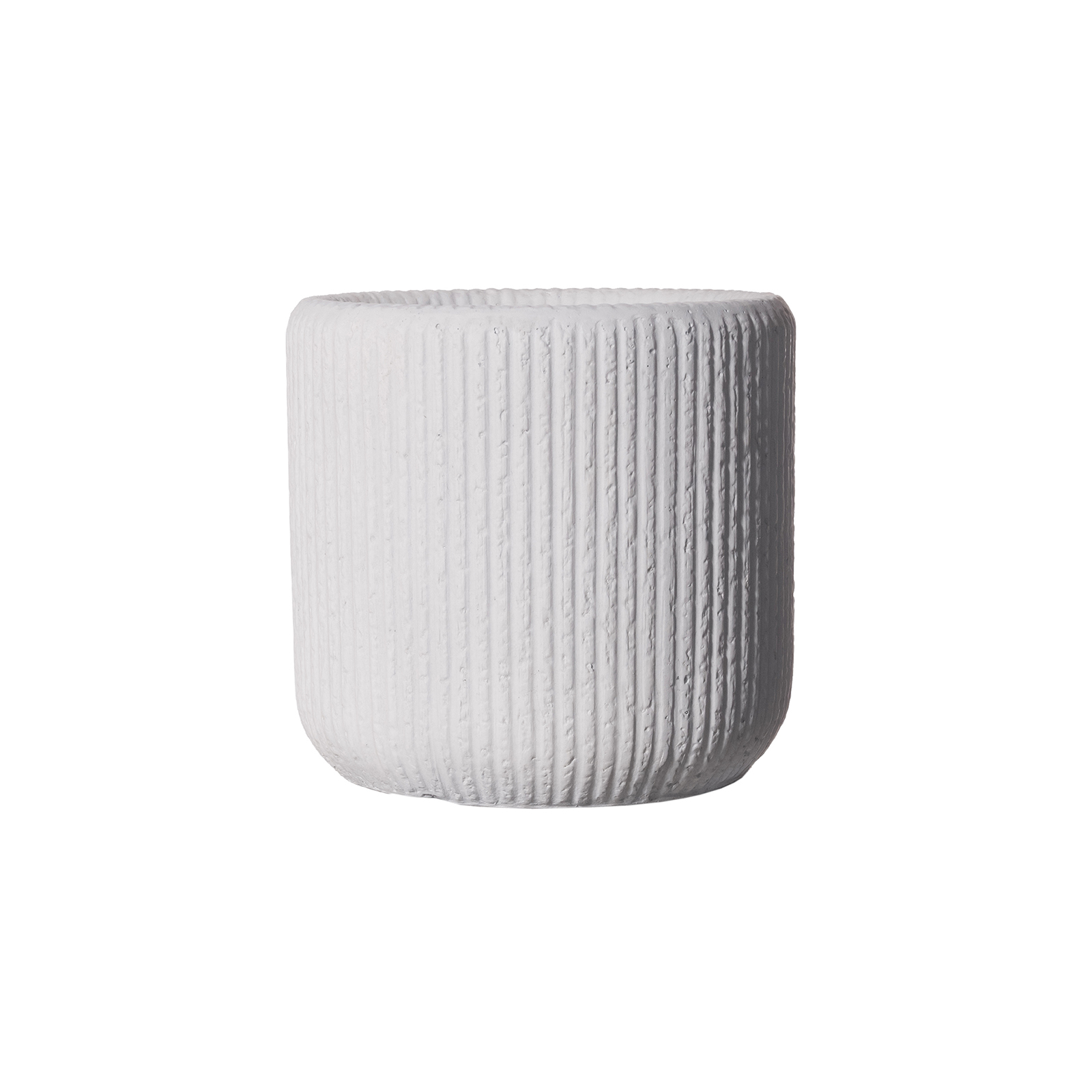 Supergreens Γλάστρα Πήλινη Στρογγυλή "Stripe" Λευκή S 27x27x25 εκ. Supergreens Γλάστρα Πήλινη Στρογγυλή "Stripe" Λευκή S 27x27x25 εκ.
