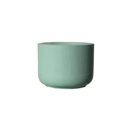 Supergreens Γλάστρα Πήλινη Οβάλ "Petal" Πράσινο Ανοιχτό S 28x28x21 εκ.