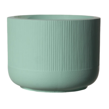 Supergreens Γλάστρα Πήλινη Οβάλ "Petal" Πράσινο Ανοιχτό XL 52x52x36 εκ.