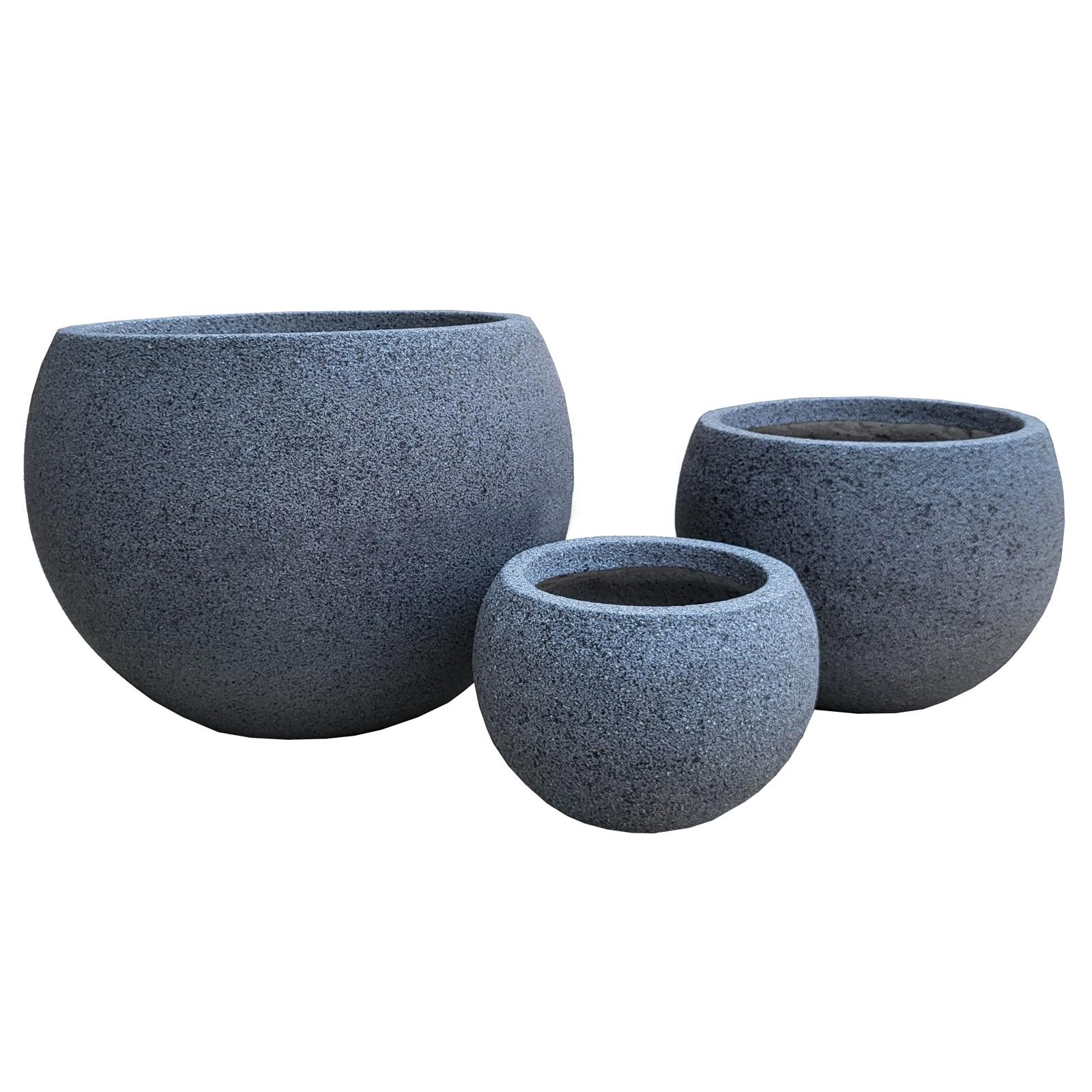 Supergreens Γλάστρα Πήλινη Στρογγυλή "Cemento" Γκρι Stone L 50x50x38 εκ. Supergreens Γλάστρα Πήλινη Στρογγυλή "Cemento" Γκρι Stone L 50x50x38 εκ.