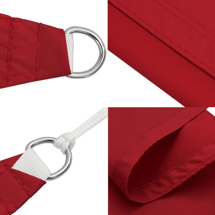 Πανί Σκίασης Τρίγωνο Μόκκινο 5 x 5 x 5 μ. από Ύφασμα Oxford - Image 6
