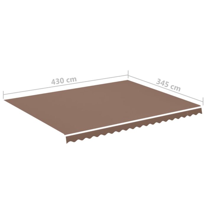 Τεντόπανο Ανταλλακτικό Καφέ 4,5 x 3,5 μ. - Image 6