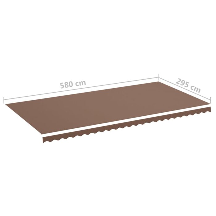 Τεντόπανο Ανταλλακτικό Καφέ 6 x 3 μ. - Image 6