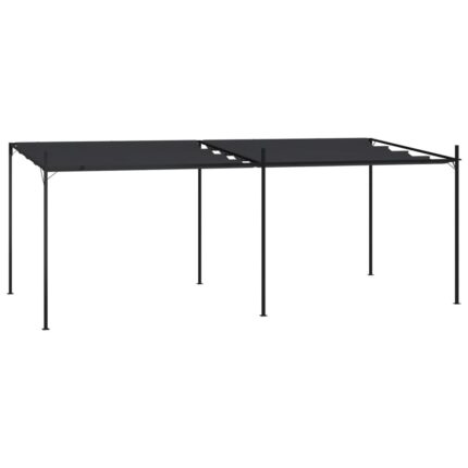 vidaXL Κιόσκι με Πτυσσόμενη Οροφή Ανθρακί 600 x 300 x 233 εκ.