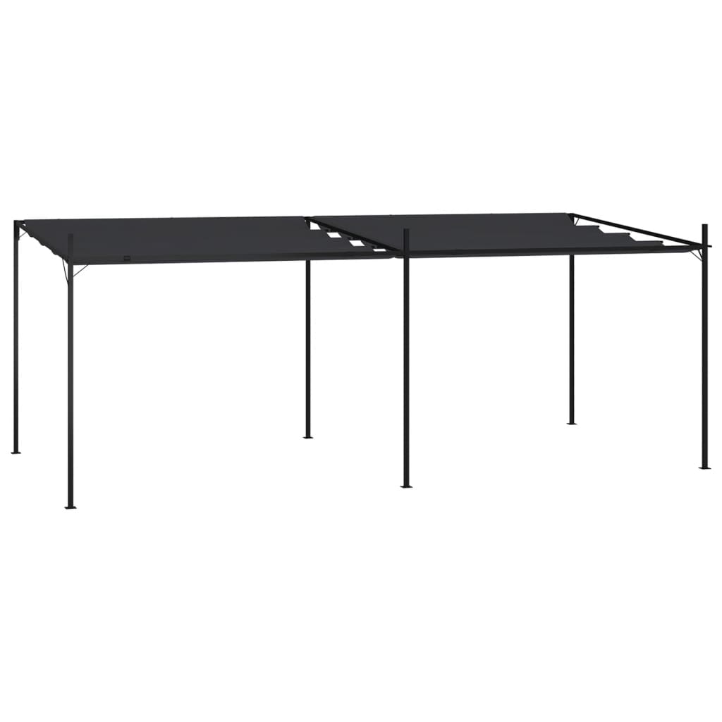 vidaXL Κιόσκι με Πτυσσόμενη Οροφή Ανθρακί 600 x 300 x 233 εκ. vidaXL Κιόσκι με Πτυσσόμενη Οροφή Ανθρακί 600 x 300 x 233 εκ.