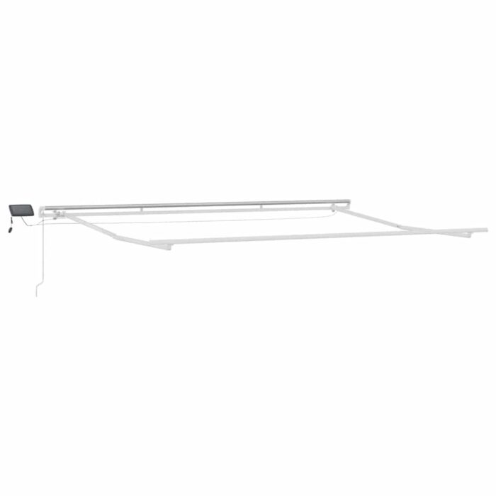 Τέντα Πτυσσόμενη Χειροκίνητη με LED Καφέ 450x300 εκ. - Image 7