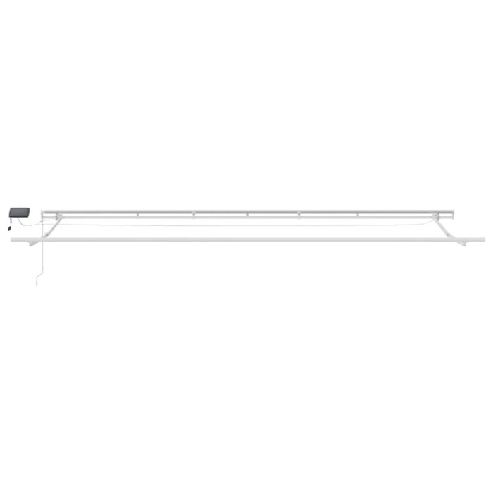 Τέντα Πτυσσόμενη Χειροκίνητη με LED Καφέ 600x300 εκ. - Image 5