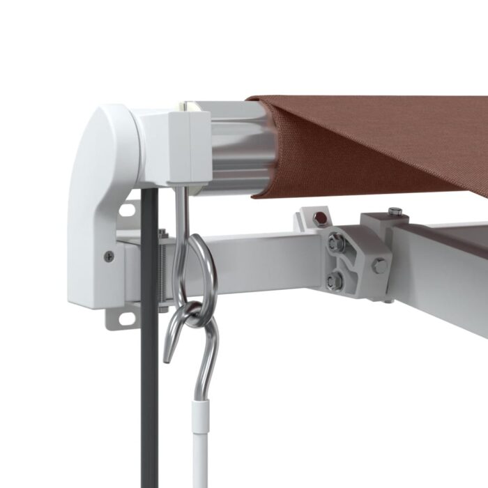 Τέντα Πτυσσόμενη Αυτόματη με LED Καφέ 450x350 εκ. - Image 7