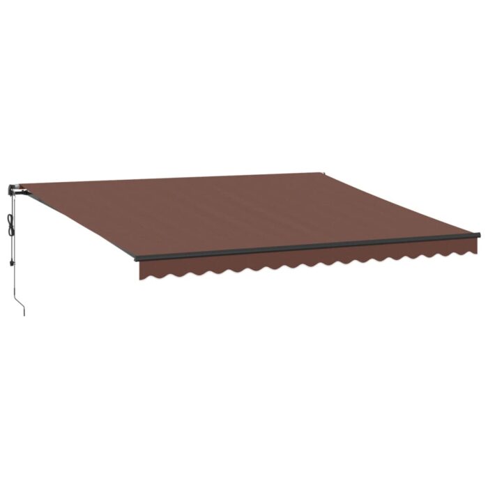 Τέντα Πτυσσόμενη Αυτόματη Καφέ 450x350 εκ. - Image 2