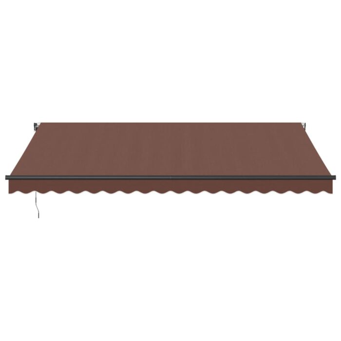 Τέντα Πτυσσόμενη Αυτόματη με LED Καφέ 450x350 εκ. - Image 4