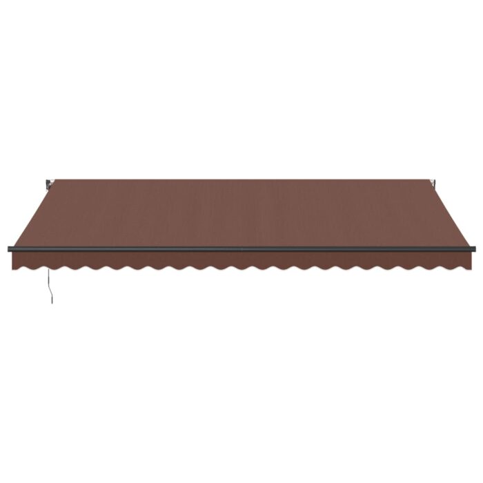 Τέντα Πτυσσόμενη Αυτόματη με LED Καφέ 500x350 εκ. - Image 4