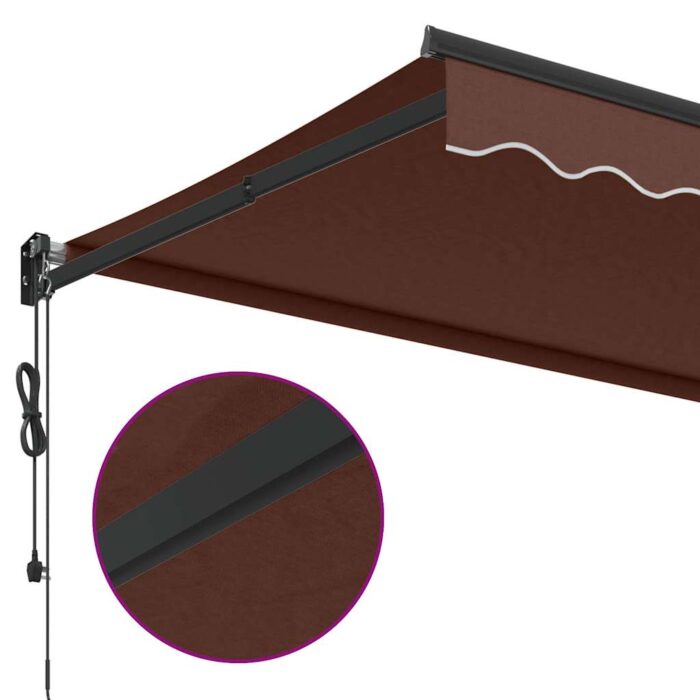 Τέντα Πτυσσόμενη Αυτόματη Καφέ 350x250 εκ. - Image 7