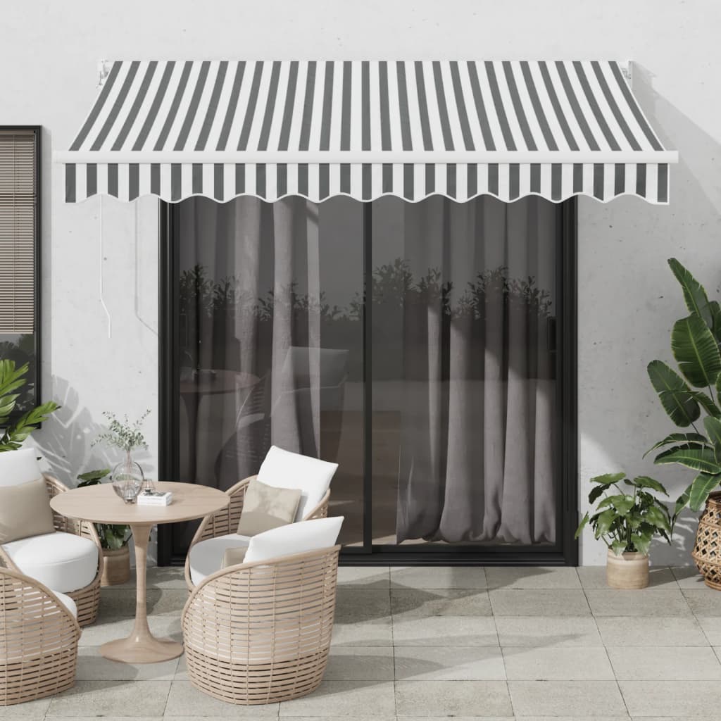 vidaXL Τέντα Πτυσσόμενη Ανθρακί / Λευκή 3 x 2 vidaXL Τέντα Πτυσσόμενη Ανθρακί / Λευκή 3 x 2