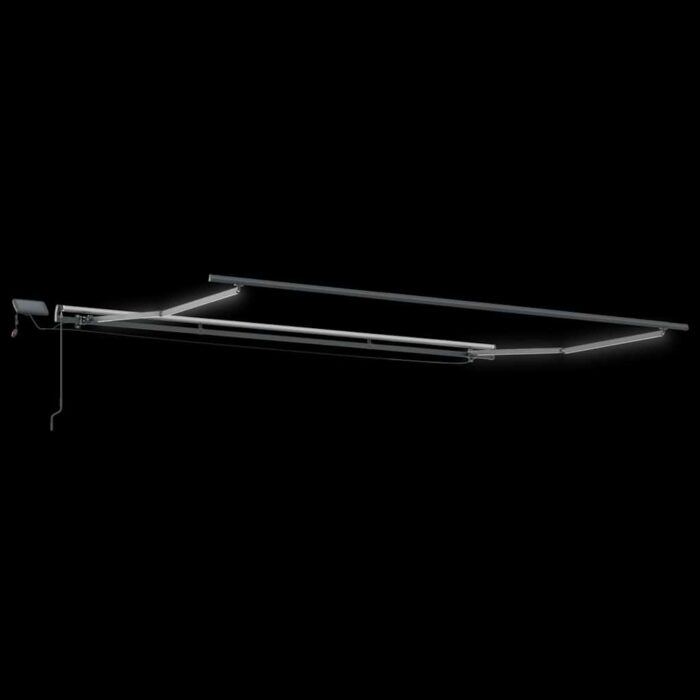 Τέντα Πτυσσόμενη Χειροκίνητη με LED Μπορντό 600x300 εκ. - Image 7