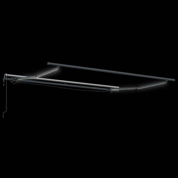 Τέντα Πτυσσόμενη Αυτόματη με LED Καφέ 300x250 εκ. - Image 6
