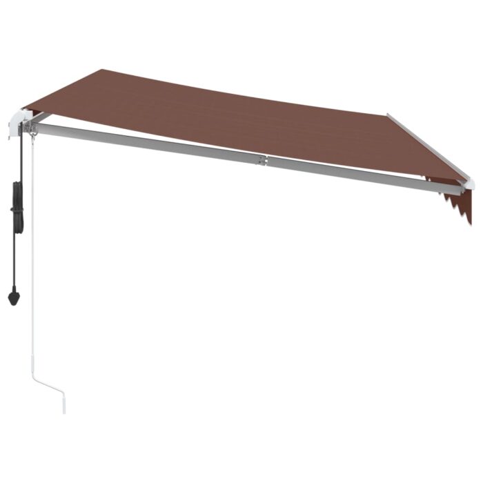 Τέντα Πτυσσόμενη Αυτόματη Καφέ 350x250 εκ. - Image 4