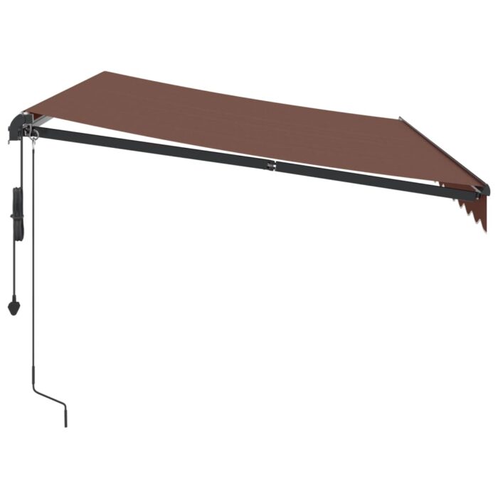 Τέντα Πτυσσόμενη Αυτόματη Καφέ 350x250 εκ. - Image 4