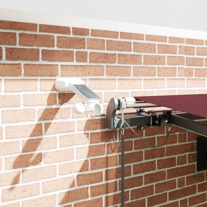 Τέντα Πτυσσόμενη Αυτόματη με LED Καφέ 450x300 εκ. - Image 4