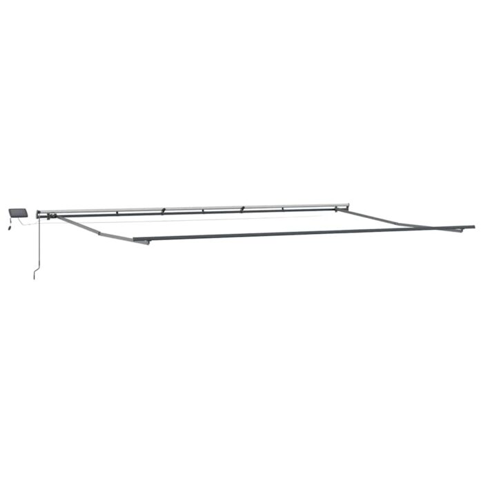 Τέντα Πτυσσόμενη Χειροκίνητη με LED Καφέ 600x300 εκ. - Image 6