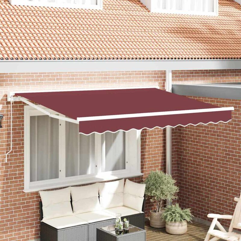 vidaXL Σκελετός Τέντας Μπορντό 250 x 200 cm