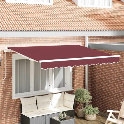 vidaXL Σκηνίτσα Αναδιπλούμενη Μπορντό 250 x 200 cm ύφασμα