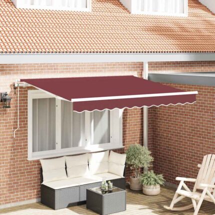 vidaXL Σκηνίτσα Αναδιπλούμενη Μπορντό 250 x 200 cm ύφασμα