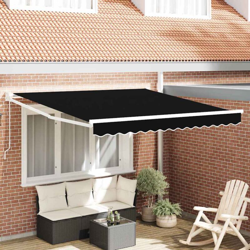 vidaXL Αντιανεμικό Μαύρο 300 x 250 x 165 εκ. Πολυεστέρας