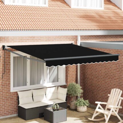 vidaXL Αντιανεμικό Μαύρο 300 x 250 x 165 εκ. Πολυεστέρας