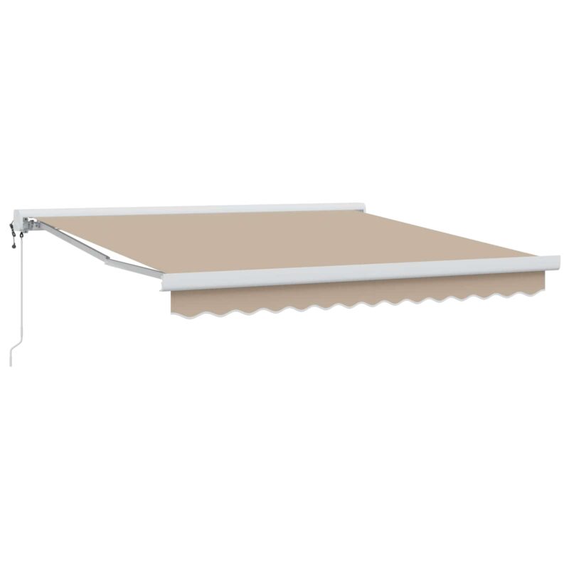 vidaXL Αντιανεμικό Μπεζ 300 x 250 x 165 εκ. Πολυεστέρας και Αλουμίνιο