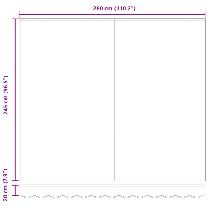 Αντιανεμικό Μπεζ 300 x 250 x 165 εκ. Πολυεστέρας και Αλουμίνιο - Image 6