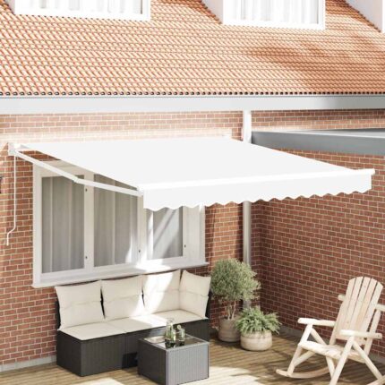 vidaXL Αντιανεμικό Λευκό 300 x 250 x 165 εκ. Πολυεστέρας